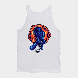 Astronaut Playin Golf Tank Top